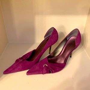 BCB Girls, purple suede, 4 in. shoes